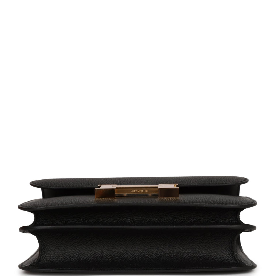 Hermes Constance 18 Black Epsom Gold Hardware