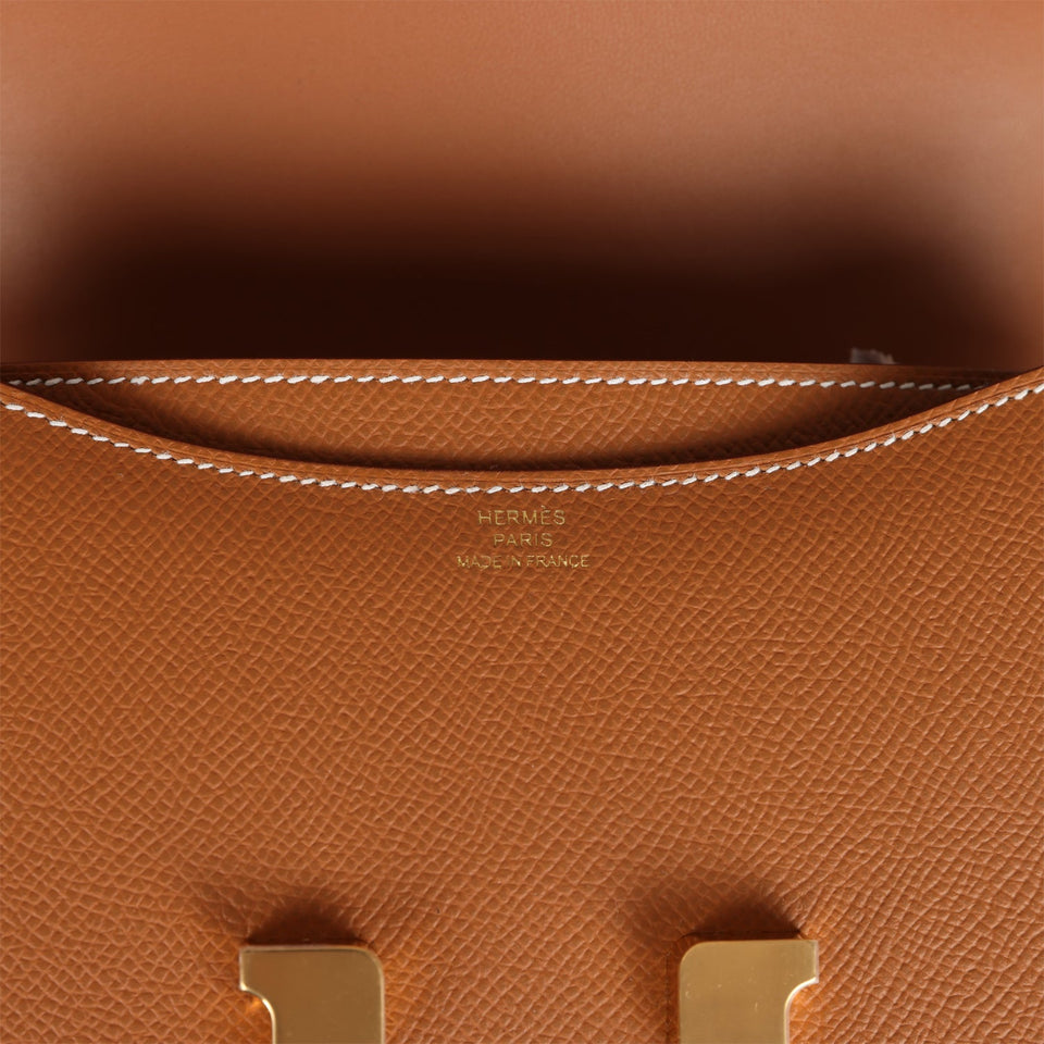 Hermes Constance 1-18 Gold Epsom Gold Hardware