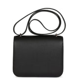 Hermes Constance 1-18 Black Epsom Palladium Hardware