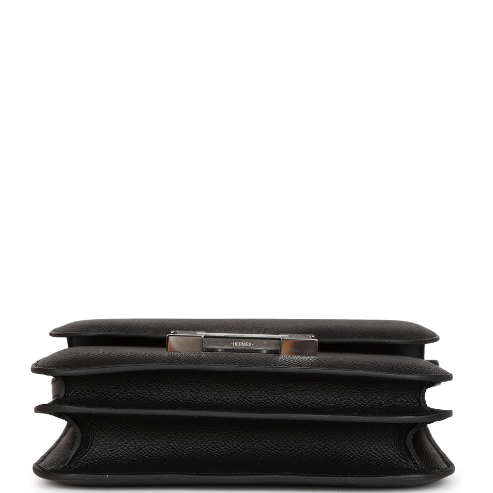 Hermes Constance 1-18 Black Epsom Palladium Hardware