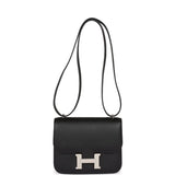 Hermes Constance 1-18 Black Epsom Palladium Hardware