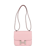 Hermes Constance 18 Rose Sakura Chevre Palladium Hardware