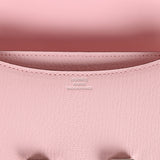 Hermes Constance 18 Rose Sakura Chevre Palladium Hardware