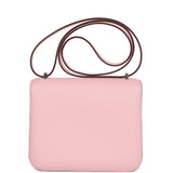 Hermes Constance 18 Rose Sakura Swift Palladium Hardware