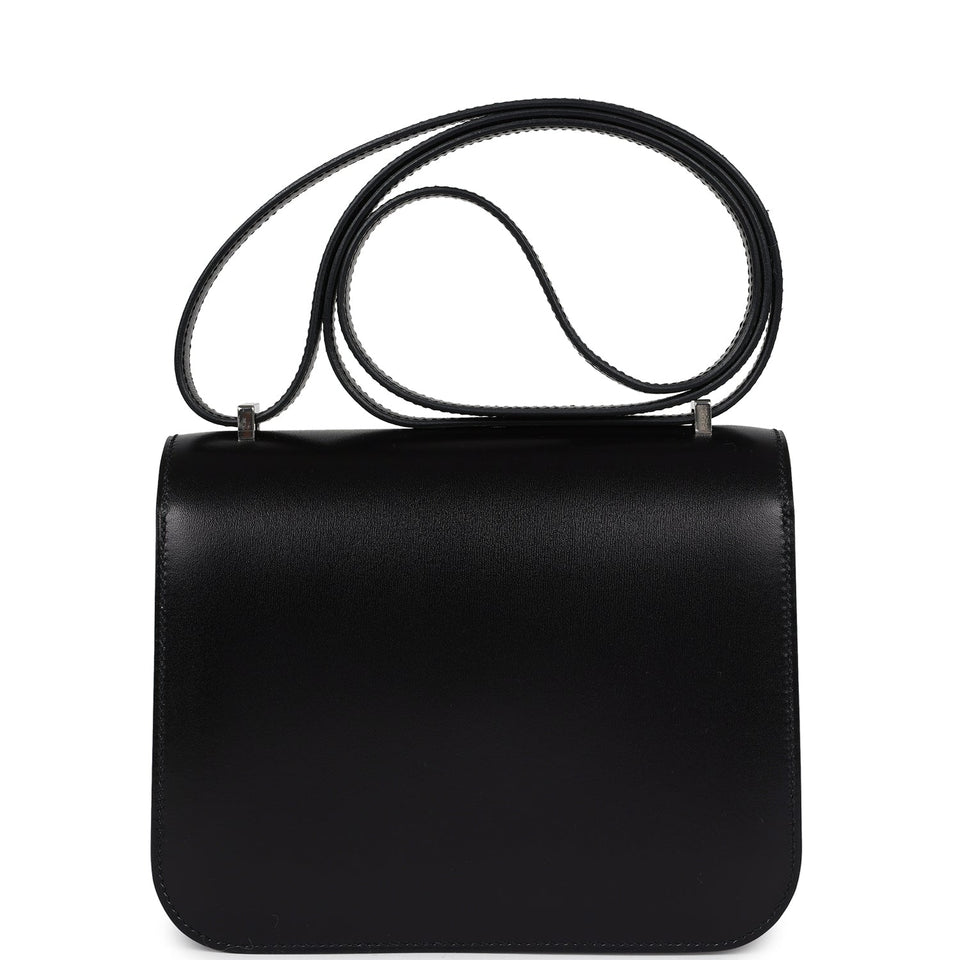 Hermes Constance 1-18 Clouté Black Box Calf Palladium Hardware