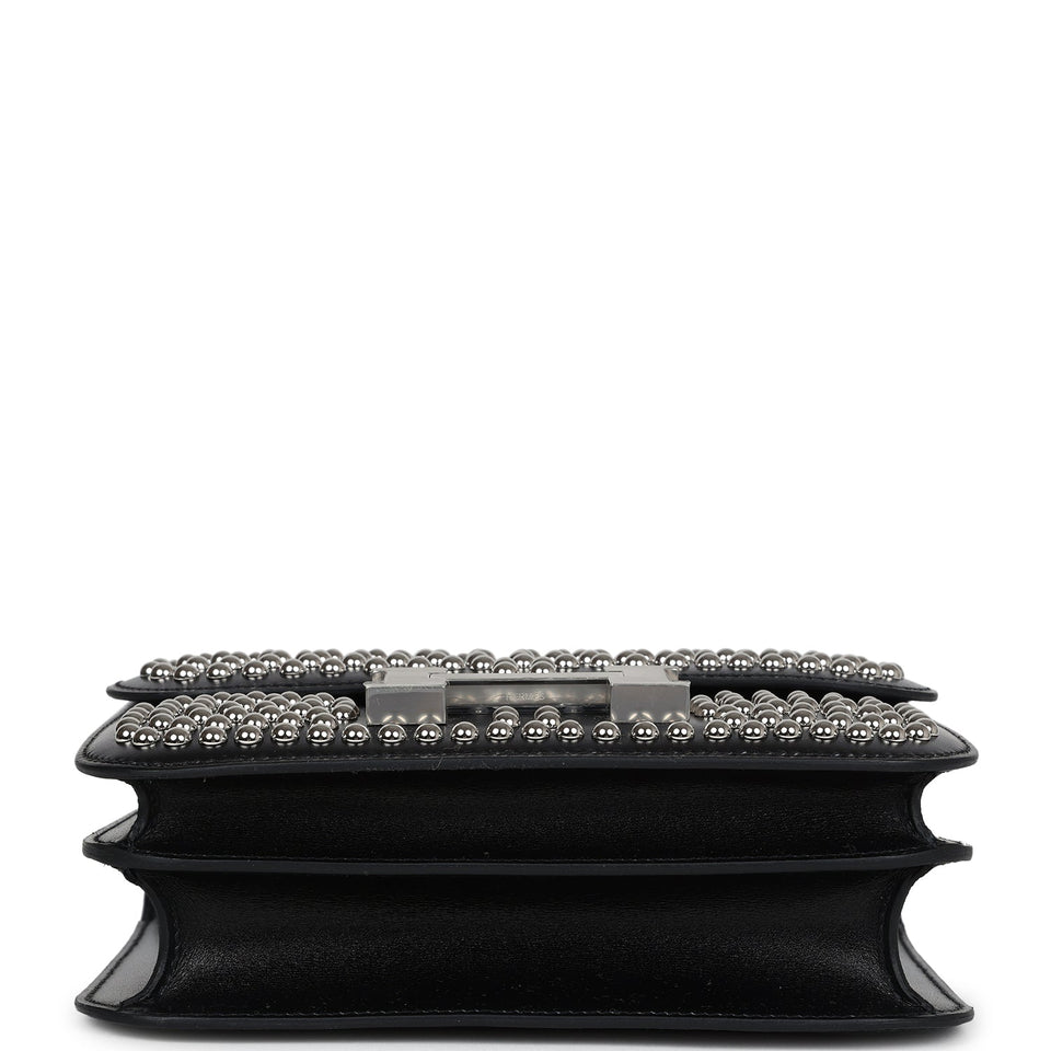 Hermes Constance 1-18 Clouté Black Box Calf Palladium Hardware