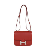 Hermes Constance 18 Brique Verso Chevre Mysore Palladium Hardware