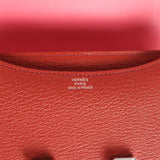 Hermes Constance 18 Brique Verso Chevre Mysore Palladium Hardware