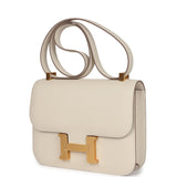 Hermes Constance 1-24 Craie Epsom Brushed Gold Hardware
