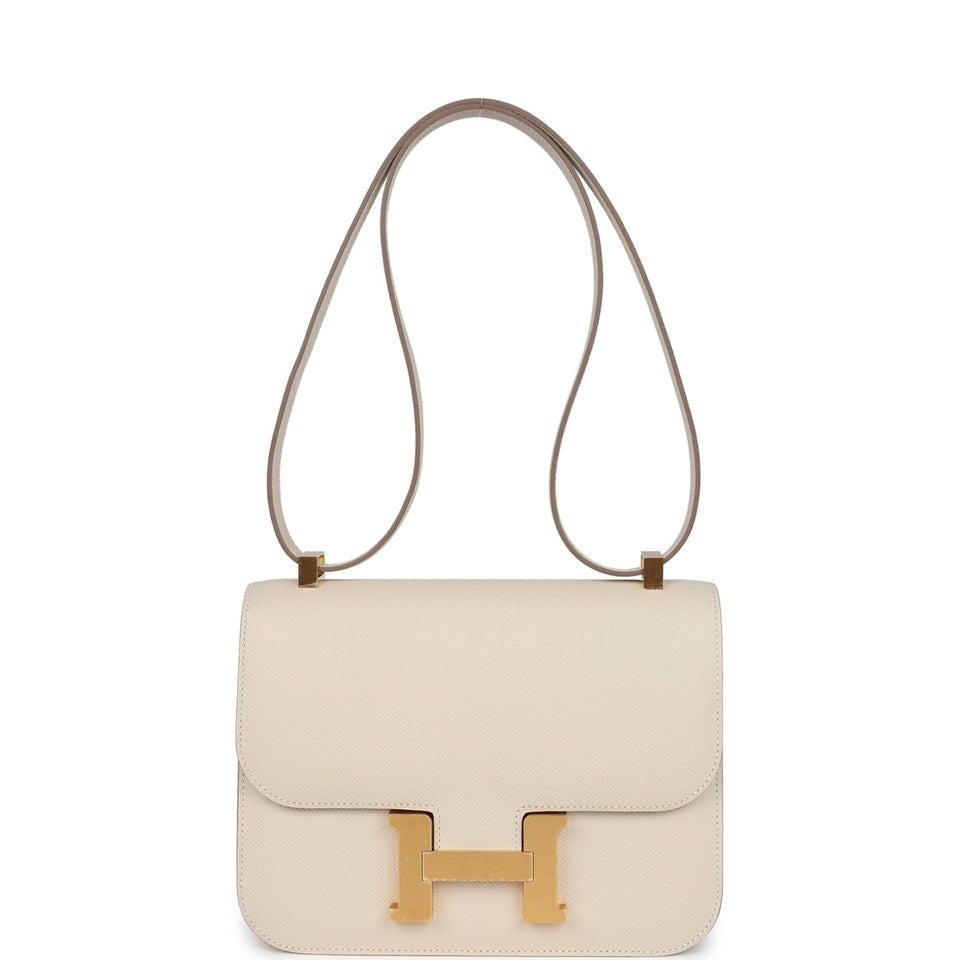 Hermes Constance 1-24 Craie Epsom Brushed Gold Hardware