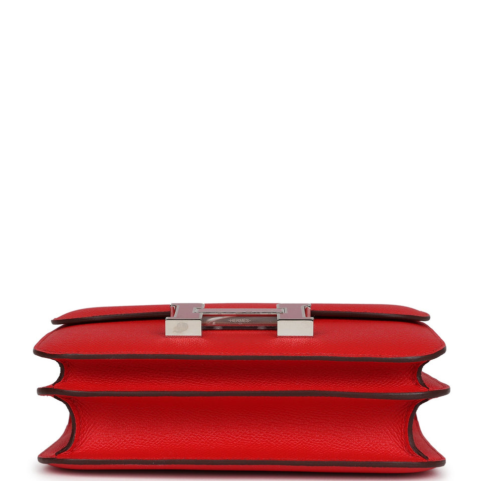 Hermes Constance 18 Rouge De Coeur Epsom Lacquered Palladium Hardware