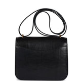 Hermes Constance 18 Black Varanus Niloticus Lizard Gold Hardware