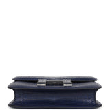 Hermes Constance 1-24 Bleu Saphir Matte Alligator Marquette Palladium Hardware