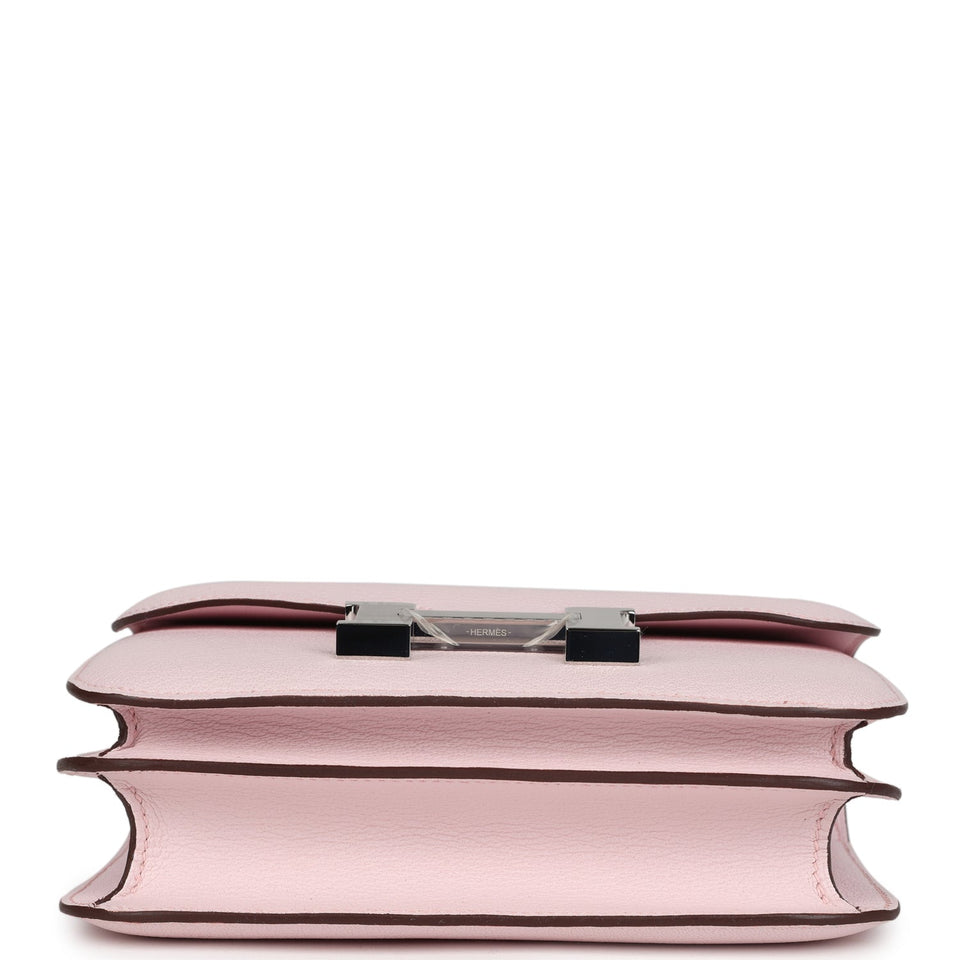 Hermes Constance 18 Rose Darling Chevre Mysore Palladium Hardware