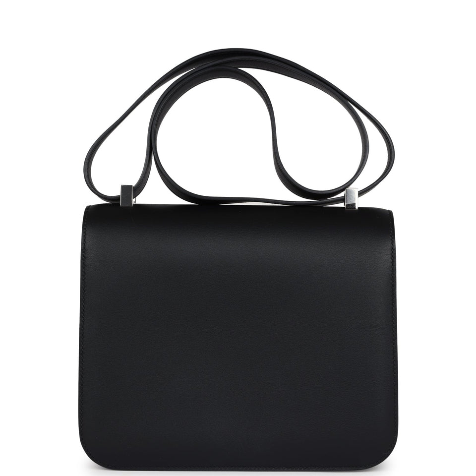 Hermes Constance 24 Black Swift Marbled Palladium Hardware