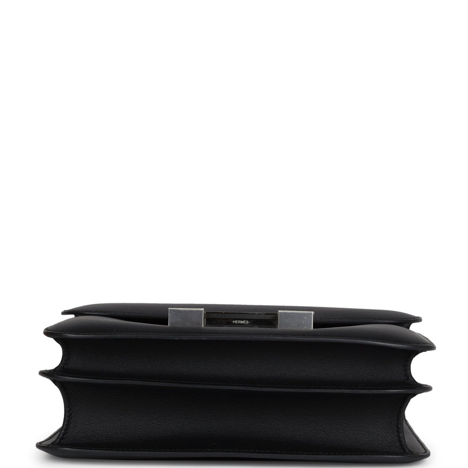 Hermes Constance 24 Black Swift Marbled Palladium Hardware