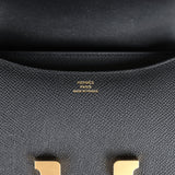 Hermes Constance 1-18 Black Epsom Gold Hardware