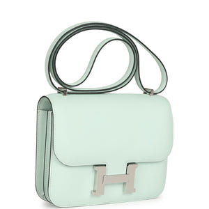 Hermes Constance 18 Vert PepperSwift Palladium Hardware