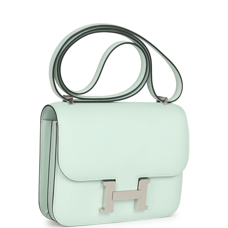 Hermes Constance 18 Vert PepperSwift Palladium Hardware