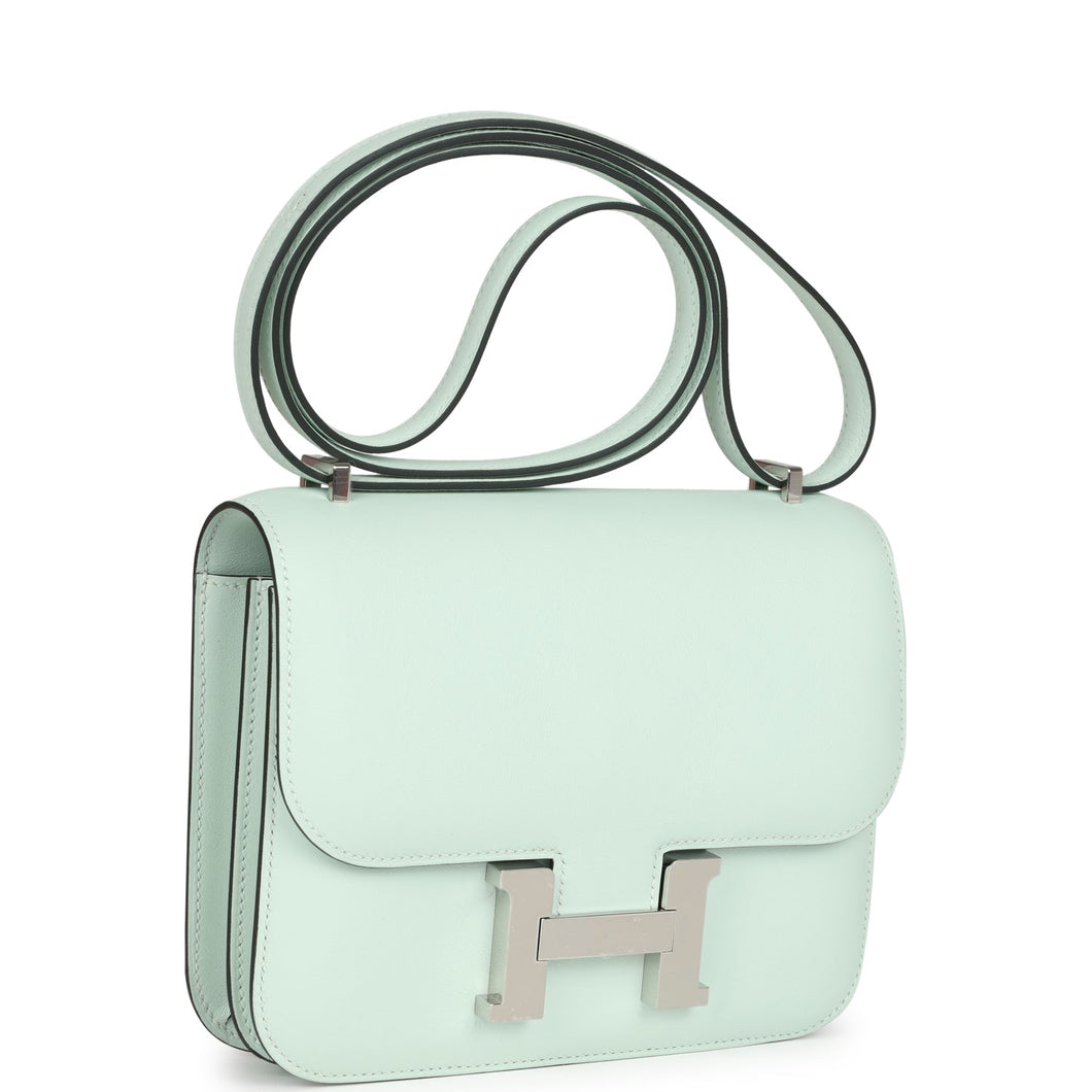 Hermes Constance 18 Vert PepperSwift Palladium Hardware