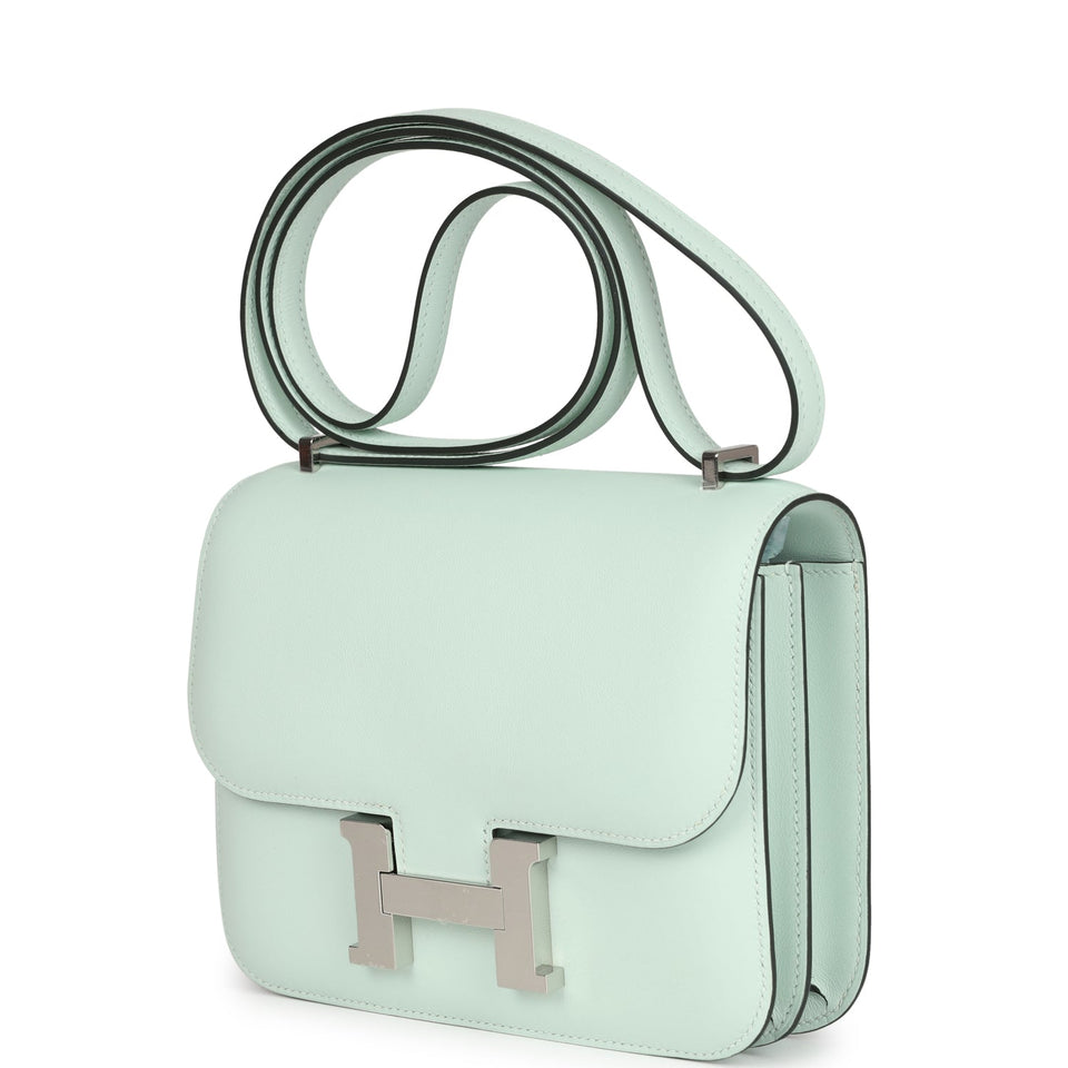 Hermes Constance 18 Vert PepperSwift Palladium Hardware