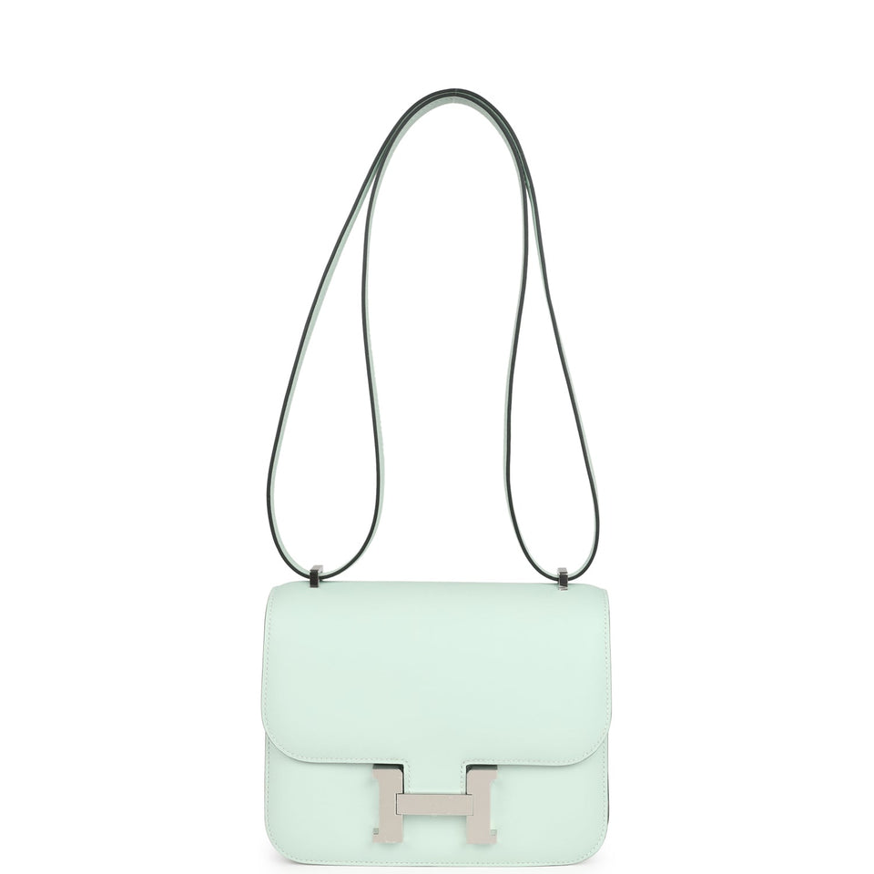 Hermes Constance 18 Vert PepperSwift Palladium Hardware