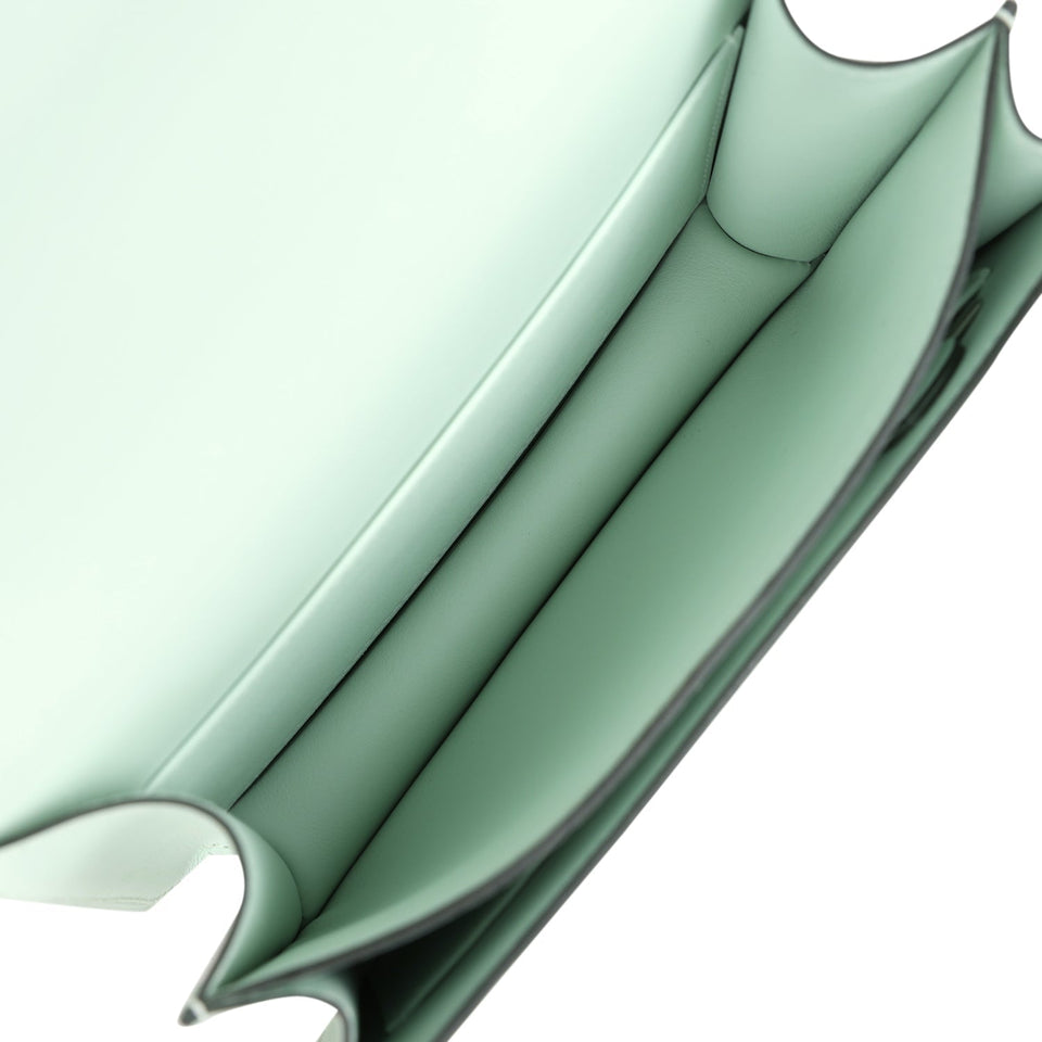 Hermes Constance 18 Vert PepperSwift Palladium Hardware