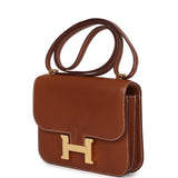 Hermes Constance 18 Fauve Barenia Gold Hardware