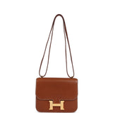 Hermes Constance 18 Fauve Barenia Gold Hardware