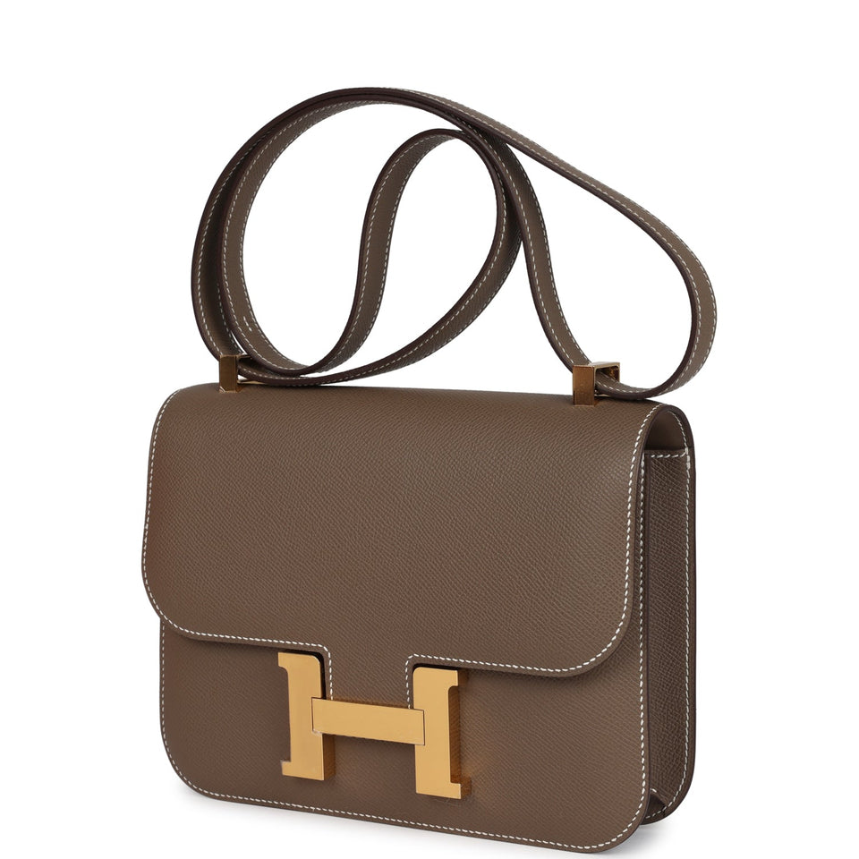 Hermes Constance 1-24 Etoupe Epsom Gold Hardware