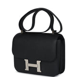 Hermes Constance 24 Black Epsom Palladium Hardware