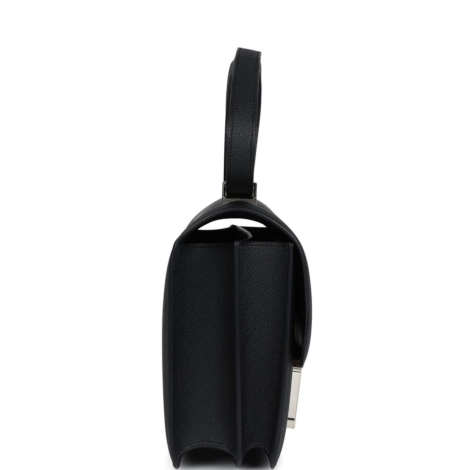 Hermes Constance 24 Black Epsom Palladium Hardware