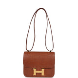 Hermes Constance 18 Gold Matte Alligator Gold Hardware