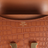 Hermes Constance 18 Gold Matte Alligator Gold Hardware