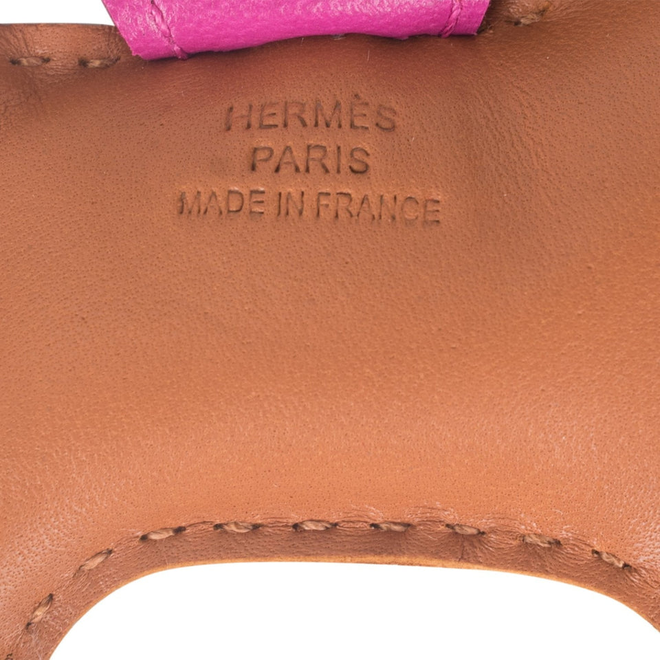 Hermes Sesame/Rouge Grenat/Rose Pourpre Grigri Horse Rodeo Bag Charm PM