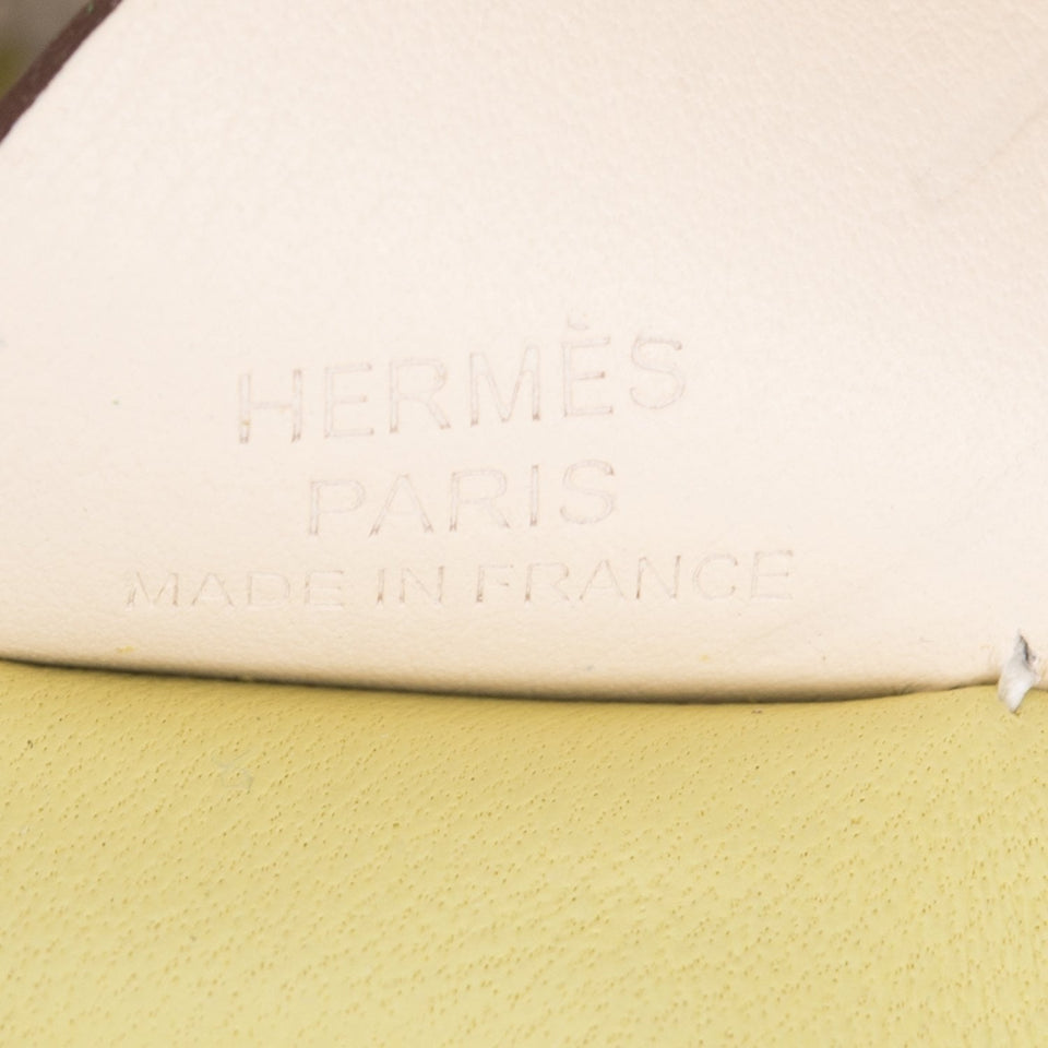 Hermes Jaune Bourgeon/Bleu Brume/Nata Pegasus Horse Rodeo Bag Charm PM