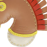 Hermes Chai/Craie/Lime GeeGee Camail Bag Charm