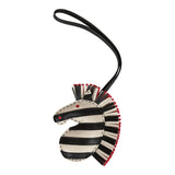 Hermes Black/Craie/Rose Mexico GeeGee Savannah Bag Charm PM