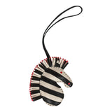 Hermes Black/Craie/Rose Mexico GeeGee Savannah Bag Charm PM