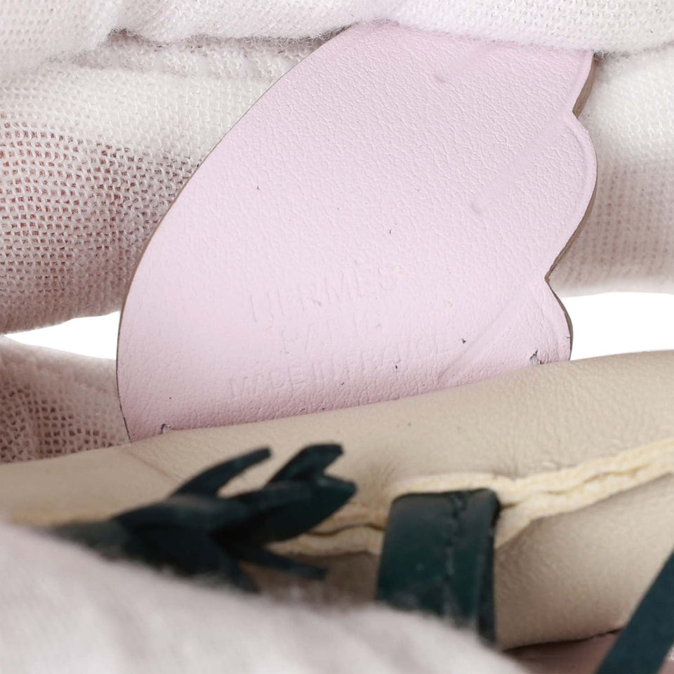 Hermes Craie/Mauve Pale/Vert Cypress Pegasus Horse Rodeo Bag Charm PM