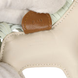 Hermes Craie/Vert Fizz/Kraft Grigri Horse Rodeo Bag Charm PM