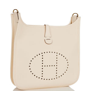 Hermes Evelyne III PM Nata Clemence Gold Hardware