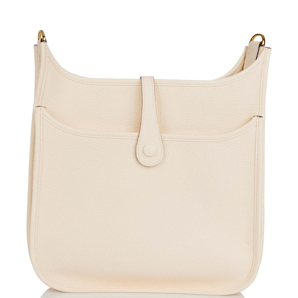 Hermes Evelyne III PM Nata Clemence Gold Hardware