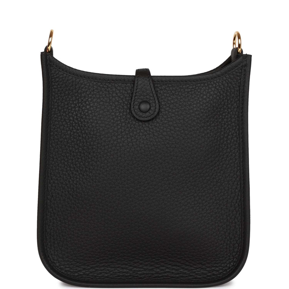 Hermes Evelyne TPM Black Clemence Gold Hardware