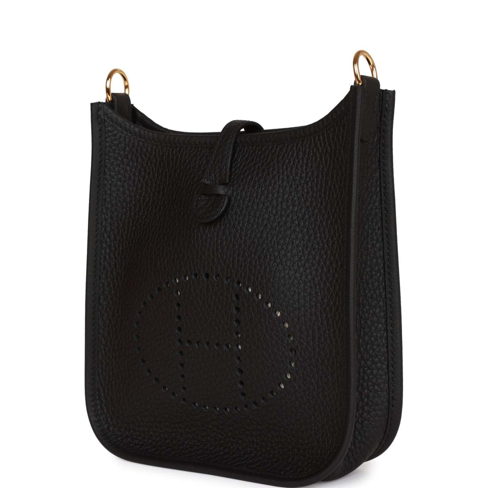 Hermes Evelyne TPM Black Clemence Gold Hardware