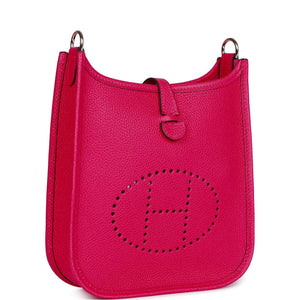 Hermes Evelyne TPM Rose Mexico Clemence Palladium Hardware