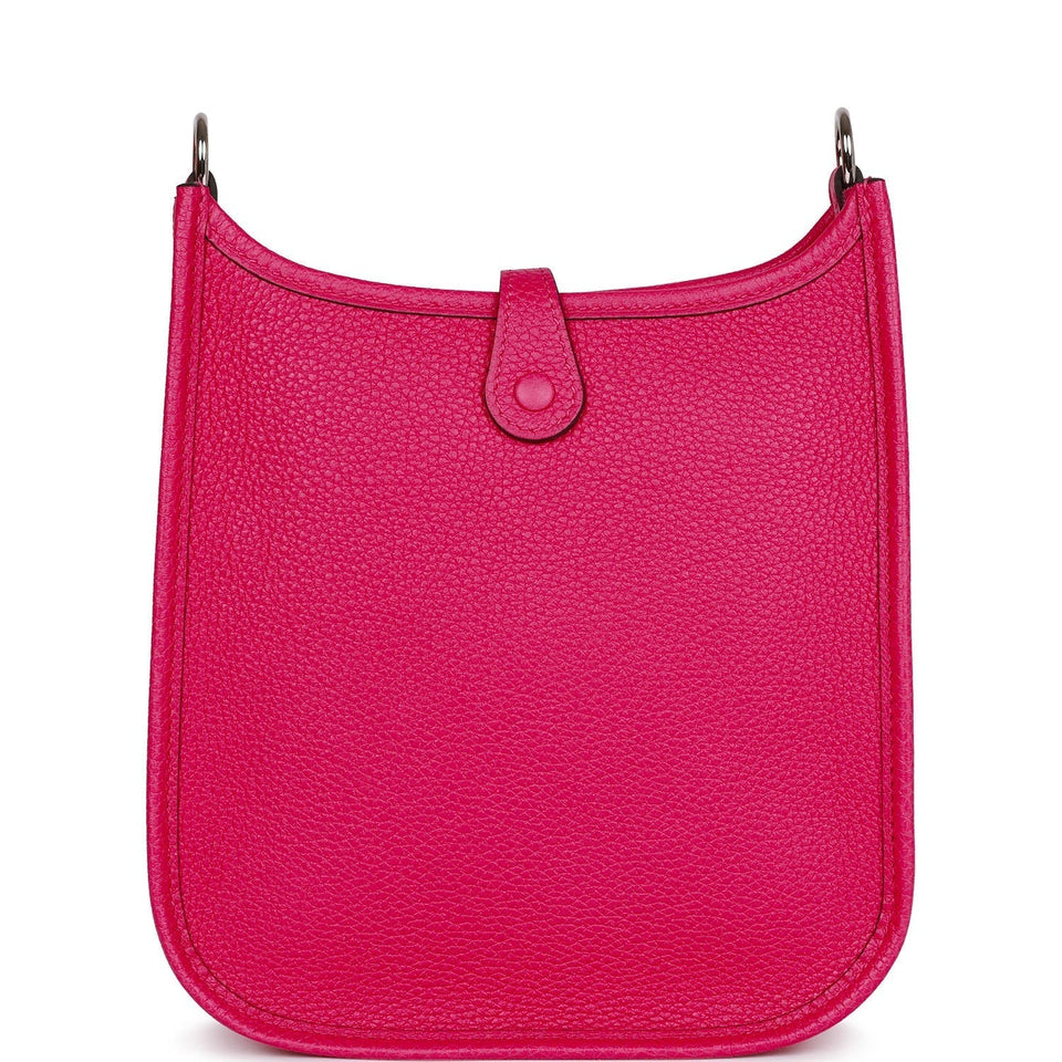 Hermes Evelyne TPM Rose Mexico Clemence Palladium Hardware