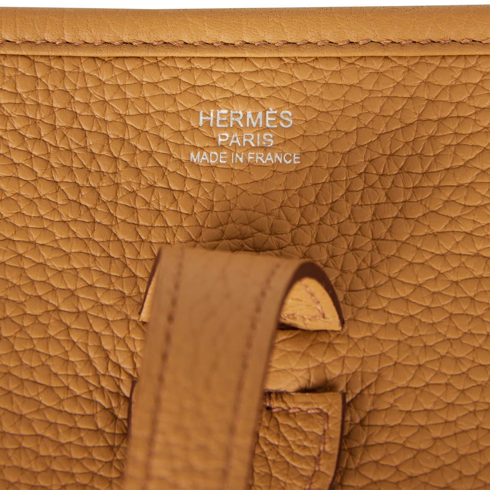 Hermes Evelyne III GM Biscuit Clemence Palladium Hardware