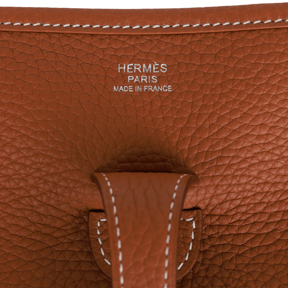 Hermes Evelyne III PM Gold Clemence Palladium Hardware