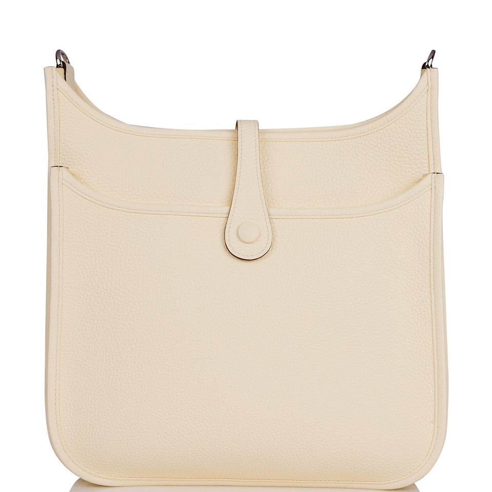 Hermes Evelyne III PM Nata Clemence Palladium Hardware